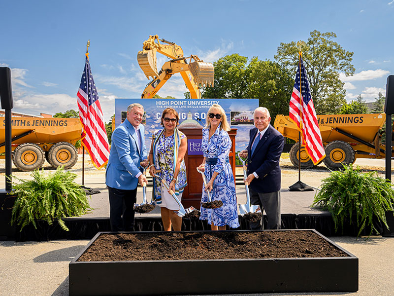 High Point University Celebrates the new John and Lorraine Charman Library with Groundbreaking Ceremony
